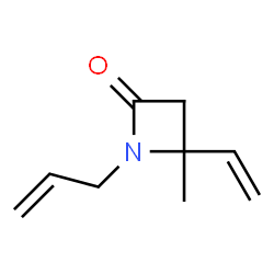 2-Azetidinone,4-ethenyl-4-methyl-1-(2-propenyl)-(9CI) structure