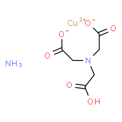 ammonium [N,N-bis(carboxymethyl)glycinato(3-)-N,O,O',O'']cuprate(1-) structure