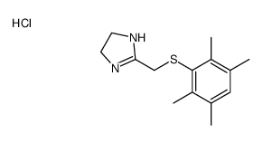 2-[(2,3,5,6-tetramethylphenyl)sulfanylmethyl]-4,5-dihydro-1H-imidazole,hydrochloride Structure