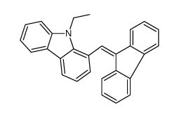 9-ethyl-1-(fluoren-9-ylidenemethyl)carbazole Structure