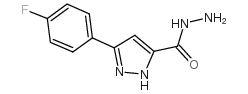 3-(4-fluorophenyl)-1h-pyrazole-5-carbohydrazide structure