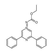 (3,5-diphenylpyrazin-1-ium-1-yl)(ethoxycarbonyl)amide Structure