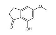 7-Hydroxy-5-methoxy-2,3-dihydro-1H-inden-1-one Structure