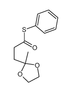 S-phenyl 3-(2-methyl-1,3-dioxolan-2-yl)propanethioate Structure