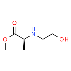 L-Alanine, N-(2-hydroxyethyl)-, methyl ester (9CI) Structure