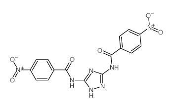 4-nitro-N-[3-[(4-nitrobenzoyl)amino]-1H-1,2,4-triazol-5-yl]benzamide Structure