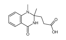 3-(1,2-dimethyl-4-oxo-1,2,3,4-tetrahydro-2-quinazolinyl)propionic acid结构式