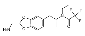 N-[2-(2-aminomethyl-benzo [1,3] dioxol-5-yl)-1-methyl-ethyl]-N-ethyl-2,2,2-trifluoro-acetamide结构式