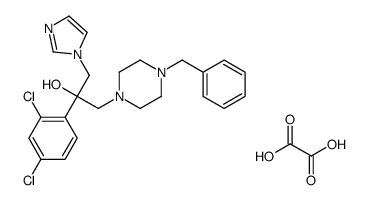 1-(4-benzylpiperazin-1-yl)-2-(2,4-dichlorophenyl)-3-imidazol-1-ylpropan-2-ol,oxalic acid Structure