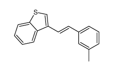 3-[2-(3-methylphenyl)ethenyl]-1-benzothiophene结构式