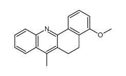 4-methoxy-7-methyl-5,6-dihydrobenz[c]acridine结构式