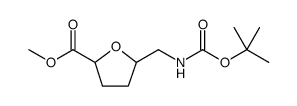 Hexonic acid, 2,5-anhydro-3,4,6-trideoxy-6-[[(1,1-dimethylethoxy)carbonyl]amino]-, methyl ester结构式