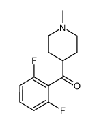 1-Methyl-4-(2,6-difluorobenzoyl)piperidine结构式