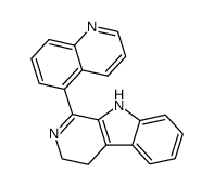 1-(Quinolin-5'-yl)-3,4-dihydro-β-carboline结构式