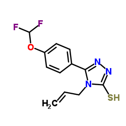 5-[4-(difluoromethoxy)phenyl]-4-(prop-2-en-1-yl)-4H-1,2,4-triazole-3-thiol Structure