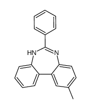 10-Methyl-6-phenyl-5H-dibenzo(d,f)(1,3)diazepin Structure