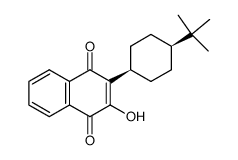 2-(cis-4-tert-butylcyclohexyl)-3-hydroxynaphtho-1,4-quinone结构式