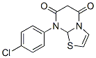 8-(4-chlorophenyl)thiazolo(3,2-a)pyrimidine-5,7-dione Structure