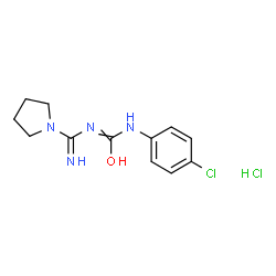 1-(4-CHLORO-PHENYL)-3-(IMINO-PYRROLIDIN-1-YL-METHYL)-UREA HYDROCHLORIDE Structure