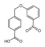 4-[(3-nitrophenoxy)methyl]benzoic acid Structure