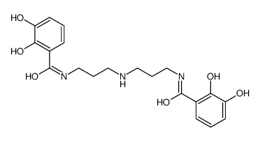 N(1),N(7)-bis(2,3-dihydroxybenzoyl)norspermidine Structure