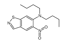 N,N-dibutyl-5-nitro-1,2-benzothiazol-6-amine Structure