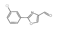 2-(3-CHLORO-PHENYL)-OXAZOLE-4-CARBALDEHYDE structure