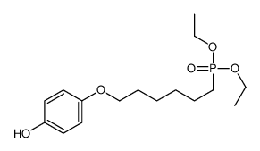 4-(6-diethoxyphosphorylhexoxy)phenol Structure