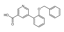 5-(2-phenylmethoxyphenyl)pyridine-3-carboxylic acid Structure