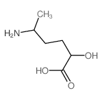 5-amino-2-hydroxy-hexanoic acid Structure