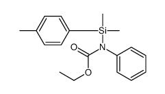 ethyl N-[dimethyl-(4-methylphenyl)silyl]-N-phenylcarbamate结构式