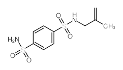 N-(2-methylprop-2-enyl)benzene-1,4-disulfonamide结构式