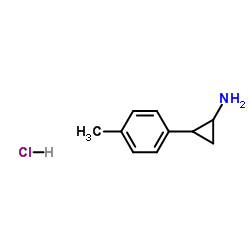 2-(4-Methylphenyl)cyclopropanamine hydrochloride (1:1)结构式