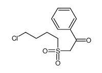 2-(4-chlorobutylsulfonyl)-1-phenylethanone structure