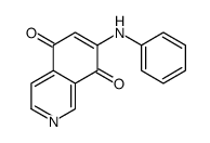 7-anilinoisoquinoline-5,8-dione结构式