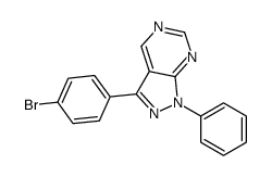 3-(4-bromophenyl)-1-phenylpyrazolo[3,4-d]pyrimidine Structure