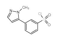 3-(1-METHYL-1H-PYRAZOL-5-YL)BENZENE-1-SULFONYL CHLORIDE Structure