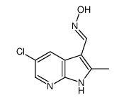 (E)-1-(5-Chloro-2-methyl-1H-pyrrolo[2,3-b]pyridin-3-yl)-N-hydroxy methanimine Structure