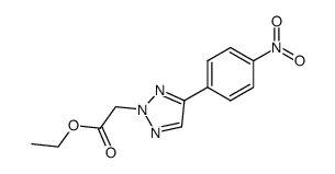 2-carbethoxymethyl-4-(4-nitrophenyl)-2H-1,2,3-triazole Structure