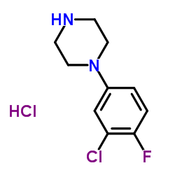 1-(3-Chloro-4-fluorophenyl)piperazine (hydrochloride)图片