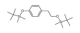 tert-butyl(4-(2-(tert-butyldimethylsilyloxy)ethyl)phenoxy)dimethylsilane Structure