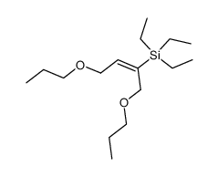 1,4-Dipropyloxy-2-triaethylsilyl-buten-(2) Structure