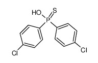 bis-(4-chloro-phenyl)-thiophosphinic acid Structure