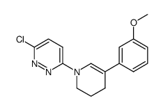 3-chloro-6-[3,4-dihydro-5-(3-methoxyphenyl)-1(2 H)-pyridinyl]-pyridazine结构式