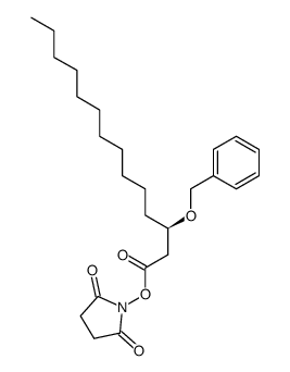 N-((R)-3-Benzyloxytetradecanoyloxy)succinimid结构式