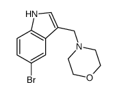 4-[(5-bromo-1H-indol-3-yl)methyl]morpholine结构式