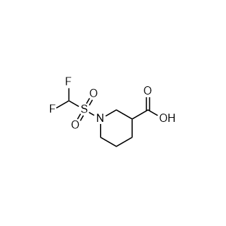 1-二氟甲磺酰基哌啶-3-羧酸图片