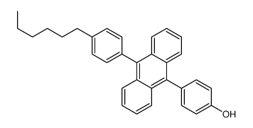 4-[10-(4-hexylphenyl)anthracen-9-yl]phenol Structure