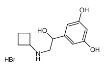 5-[2-(cyclobutylamino)-1-hydroxyethyl]benzene-1,3-diol,hydrobromide Structure