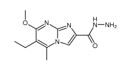 6-ethyl-7-methoxy-5-methylimidazo[1,2-a]pyrimidine-2-carbohydrazide结构式